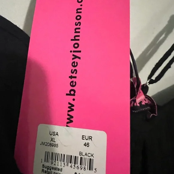 Betsey Johnson black dress 💜 - Picture 2 of 2